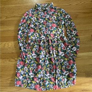 Cherokee Dress Girls  XL (14/16) Floral Long Sleeve Elastic Waist Button Front